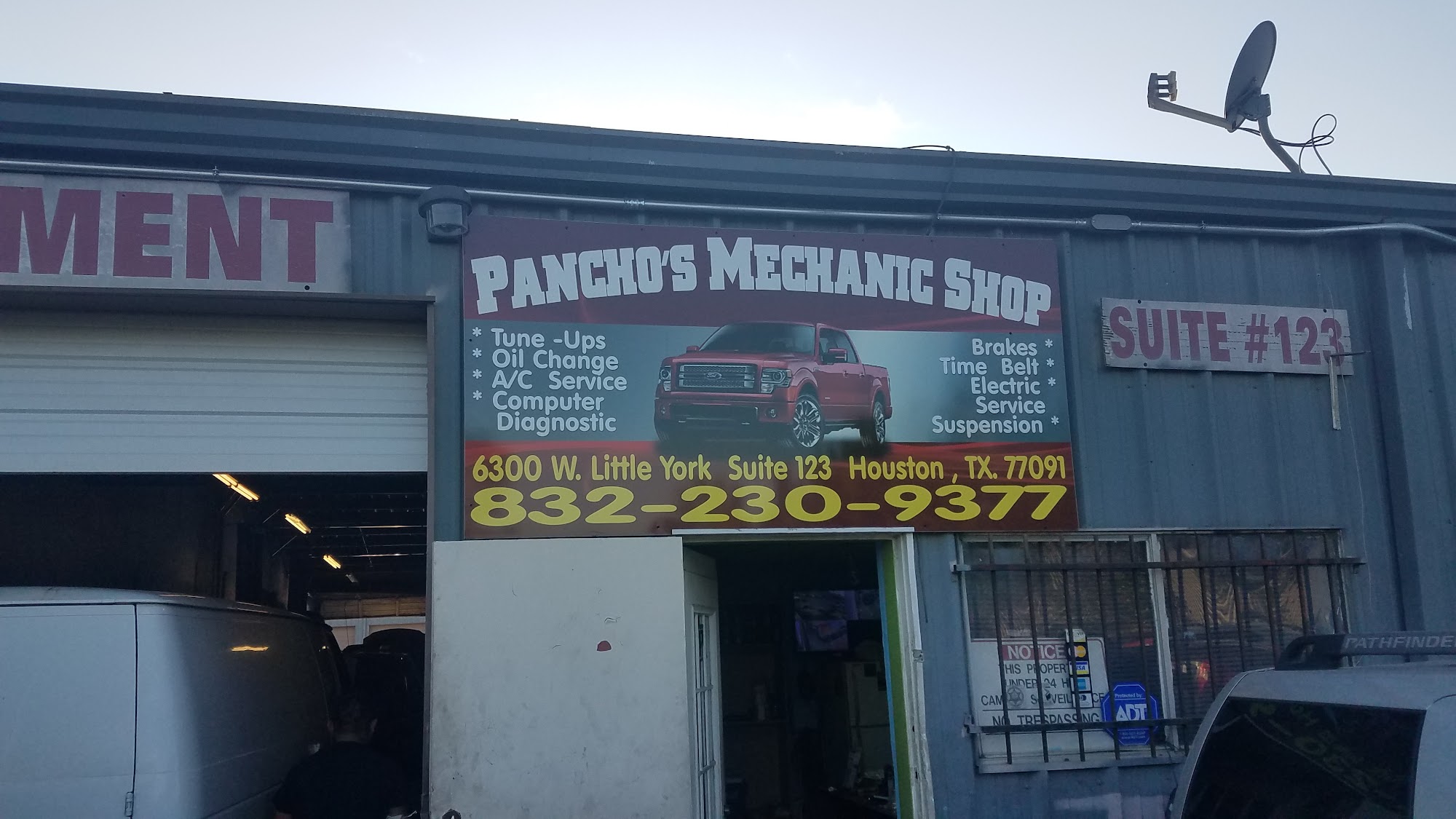 Pancho's Mechanic Shop storefront